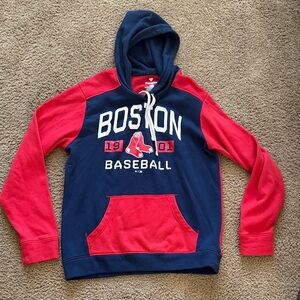Fanatics Red and Navy Hooded Sweatshirt